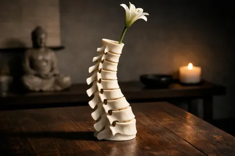 Vase Spine — 3D printed figural vase
