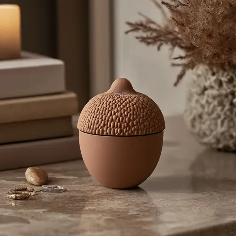 Vase Walnut — 3D printed botanical vase