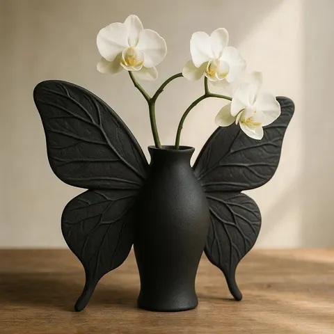 Vase With Butterfly Wings — 3D printed figural vase