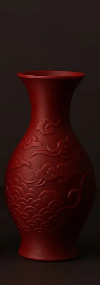 Vase With Clouds — 3D printed geometric vase