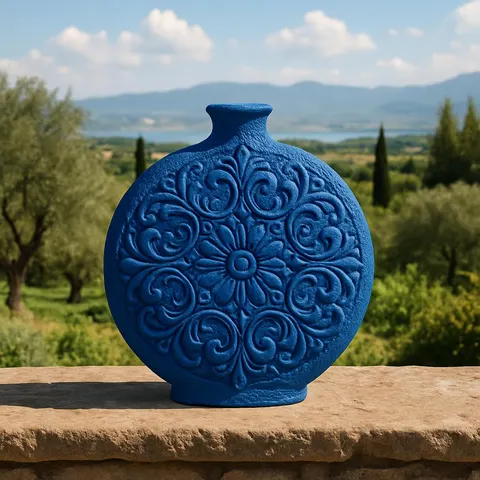 Vase With Pattern — 3D printed botanical vase