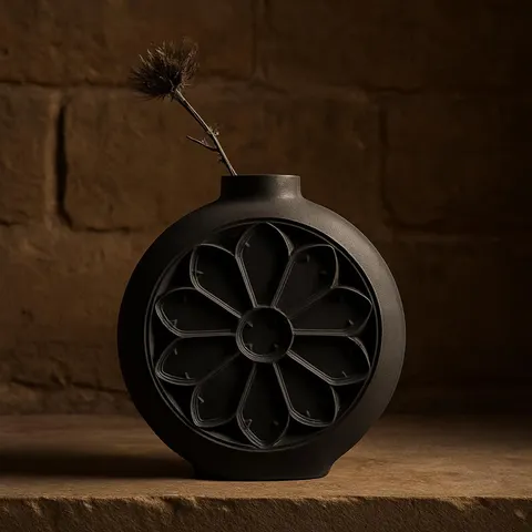 Vase With Star — 3D printed geometric vase