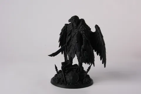 Vulture Warrior Statue — 3D printed animal figurine