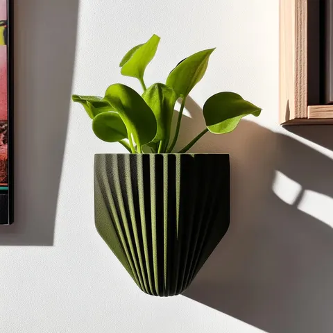 Wall Vase 4 — 3D printed geometric vase