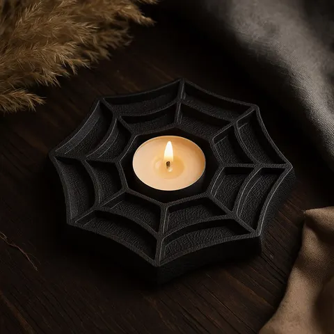 Web Candlestick — 3D printed decor piece