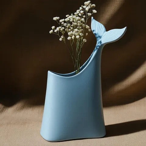 Whale Tail 3 — 3D printed figural vase