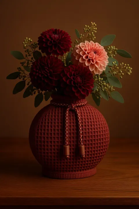 Wicker Vase 10 — 3D printed geometric vase