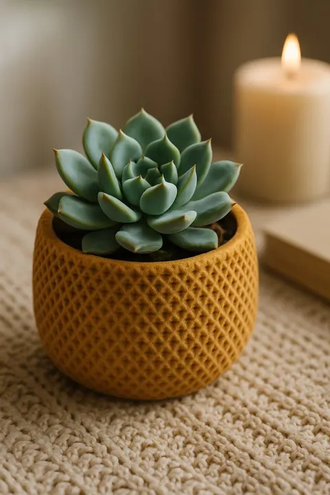 Wicker Vase 11 — 3D printed geometric vase