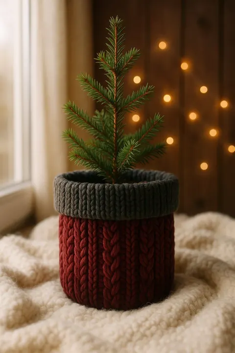 Wicker Vase 12 — 3D printed seasonal vase