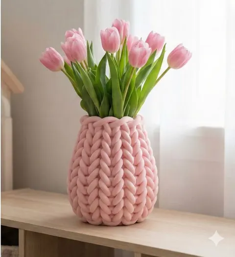 Wicker Vase — 3D printed geometric vase