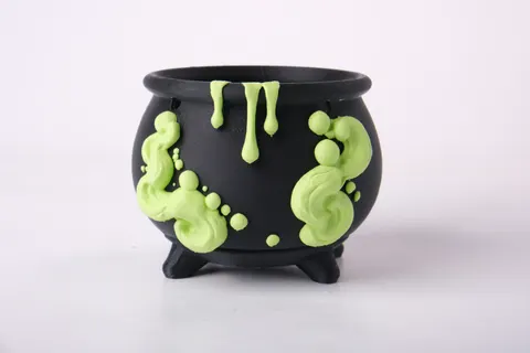 Witch Cauldron Pot — 3D printed seasonal vase