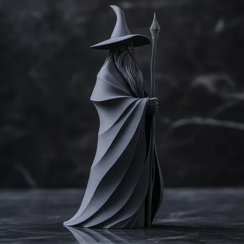 Wizard — 3D printed bust sculpture