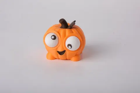 Wobbly Eyes Pumpkin — 3D printed fidget toy