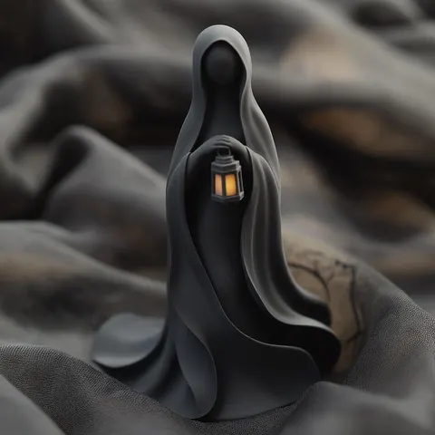 Woman With Candle — 3D printed bust sculpture