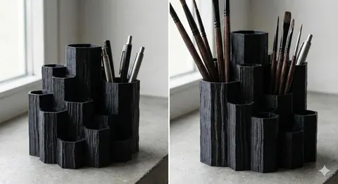 Wooden Honeycomb Organizer — 3D printed minimalist organizer