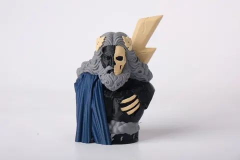 Zombie Zeus Bust — 3D printed gothic figurine